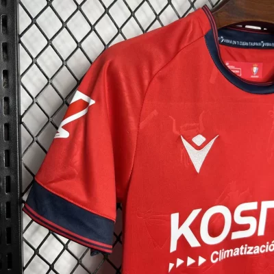 Kids' Kit Soccer Jersey Suit Osasuna I 24/25 - Red and Blue - Image 4