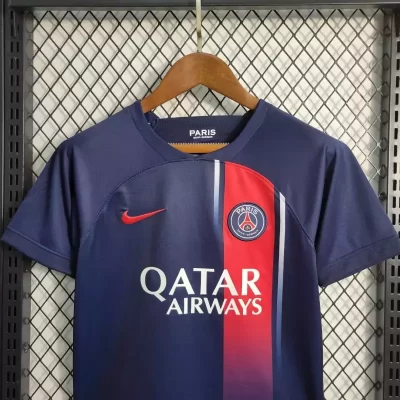 Alternative view of Kids' Kit Soccer Jersey Suit PSG I 23/24 - Navy Blue