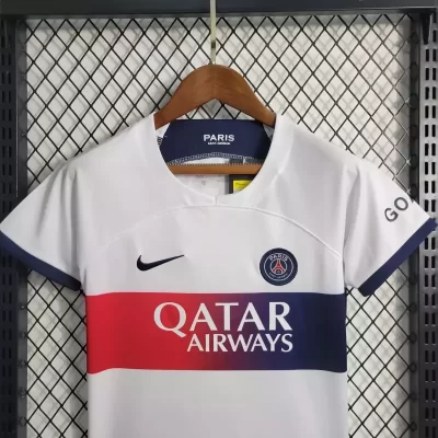 Alternative view of Kids' Kit Soccer Jersey Suit PSG II 23/24 - White