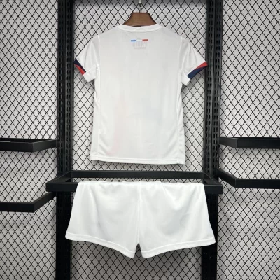 Alternative view of Kids' Kit Soccer Jersey Suit PSG II 24/25 - White