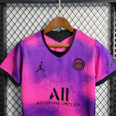 Alternative view of Kids' Kit Soccer Jersey Suit PSG IV 20/21 - Pink and Purple