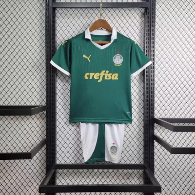 Kids' Kit Soccer Jersey Suit Palmeiras I 24/25 - Green