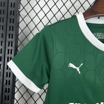 Kids' Kit Soccer Jersey Suit Palmeiras I 25/26 - Green and White - Image 4