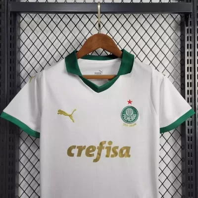 Alternative view of Kids' Kit Soccer Jersey Suit Palmeiras II 24/25 - White