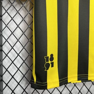 Kids' Kit Soccer Jersey Suit Penarol I 24/25 - Yellow and Black - Image 4