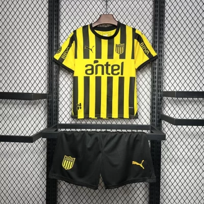 Kids' Kit Soccer Jersey Suit Penarol I 24/25 - Yellow and Black