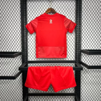 Alternative view of Kids' Kit Soccer Jersey Suit Polonia II 2024/25 - Red