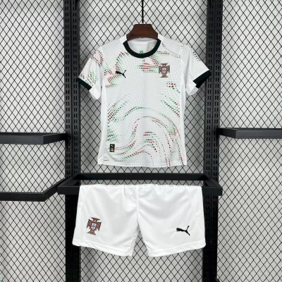 Kids' Kit Soccer Jersey Suit Portugal II 2025/26 - White