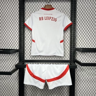 Alternative view of Kids' Kit Soccer Jersey Suit RB Leipzig I 24/25 - White and Red