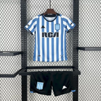 Kids' Kit Soccer Jersey Suit Racing I 24/25 - Blue and White