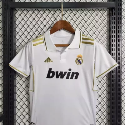 Alternative view of Kids' Kit Soccer Jersey Suit Real Madrid I 11/12 - White and Gold