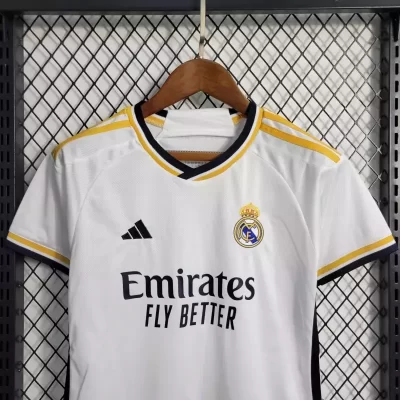 Alternative view of Kids' Kit Soccer Jersey Suit Real Madrid I 23/24 - White