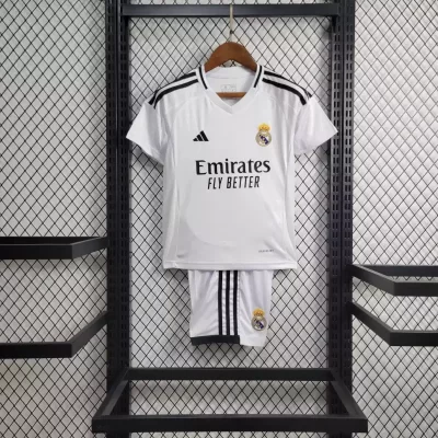 Kids' Kit Soccer Jersey Suit Real Madrid I 24/25 - White