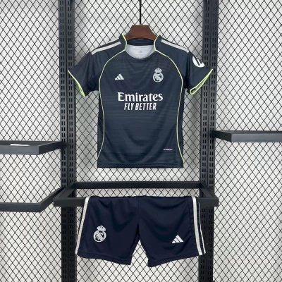 Kids' Kit Soccer Jersey Suit Real Madrid II 25/26 - Navy Blue/Black