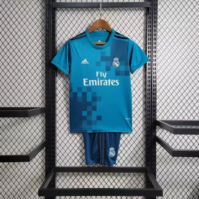 Kids' Kit Soccer Jersey Suit Real Madrid III 17/18 - Blue
