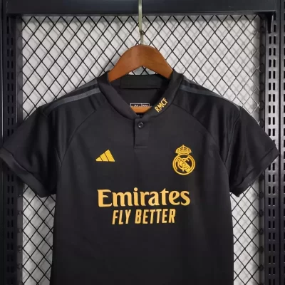 Alternative view of Kids' Kit Soccer Jersey Suit Real Madrid III 23/24 - Black
