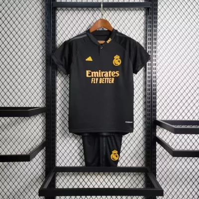 Kids' Kit Soccer Jersey Suit Real Madrid III 23/24 - Black