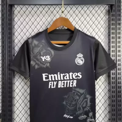 Alternative view of Kids' Kit Soccer Jersey Suit Real Madrid Y-3 IV Goalkeeper 23/24 - Black