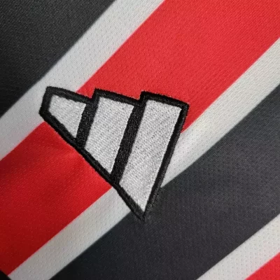 Kids' Kit Soccer Jersey Suit Sao Paulo II 23/24 - Red and Black - Image 3