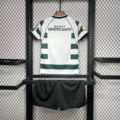 Alternative view of Kids' Kit Soccer Jersey Suit Sporting 2001 - White and Green
