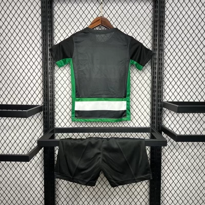 Alternative view of Kids' Kit Soccer Jersey Suit Sporting I 24/25 - Black and Green