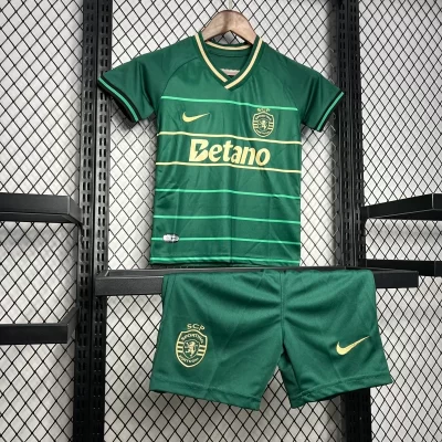 Kids' Kit Soccer Jersey Suit Sporting II 24/25 - Green - Image 3