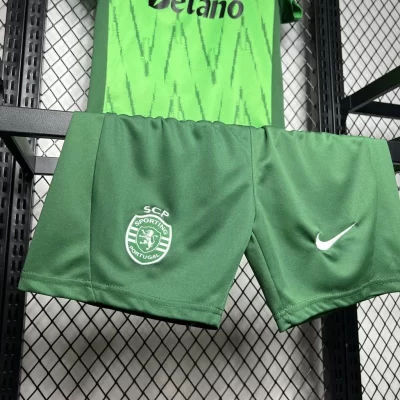 Kids' Kit Soccer Jersey Suit Sporting III 24/25 - Green - Image 3