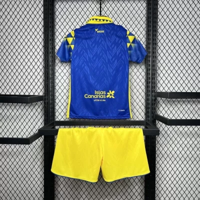 Alternative view of Kids' Kit Soccer Jersey Suit UD Las Palmas II 24/25 - Blue and Yellow