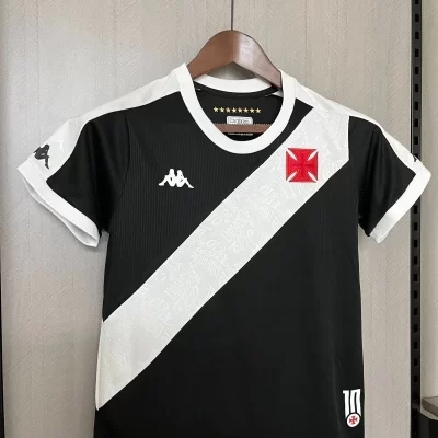 Kids' Kit Soccer Jersey Suit Vasco da Gama I 24/25 - Black and White - Image 3