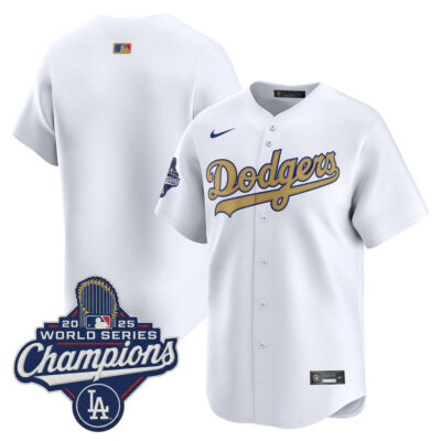 LA Dodgers 2025 World Series Champions Gold Vapor Premier Limited Jersey - Team