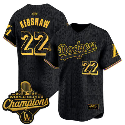 LA Dodgers 2025 World Series Champions Mamba Vapor Premier Limited Jersey - Mamba / Clayton Kershaw