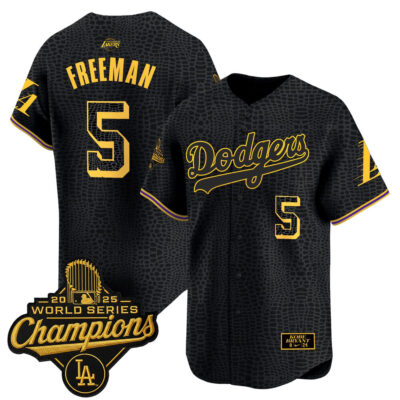 LA Dodgers 2025 World Series Champions Mamba Vapor Premier Limited Jersey - Mamba / Freddie Freeman