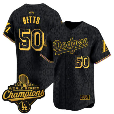 LA Dodgers 2025 World Series Champions Mamba Vapor Premier Limited Jersey - Mamba / Mookie Betts