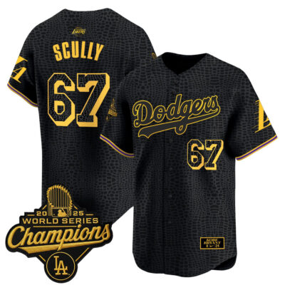 LA Dodgers 2025 World Series Champions Mamba Vapor Premier Limited Jersey - Mamba / Vin Scully