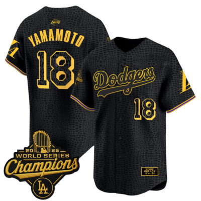 LA Dodgers 2025 World Series Champions Mamba Vapor Premier Limited Jersey - Mamba / Yamamoto