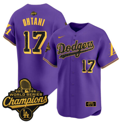 LA Dodgers 2025 World Series Champions Mamba Vapor Premier Limited Jersey - Purple / Shohei Ohtani