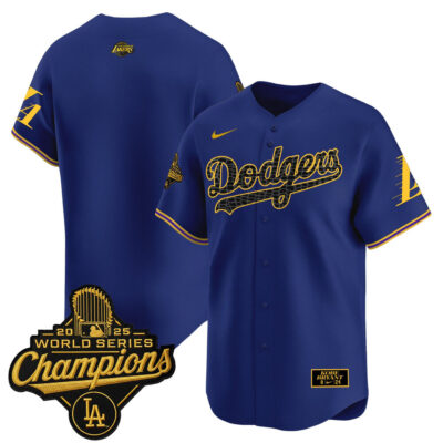 LA Dodgers 2025 World Series Champions Mamba Vapor Premier Limited Jersey - Royal / Team