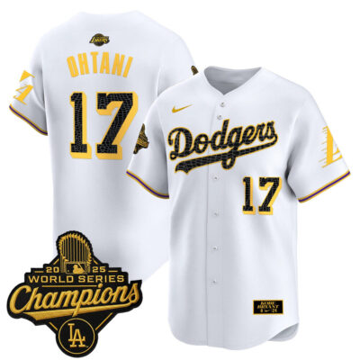 LA Dodgers 2025 World Series Champions Mamba Vapor Premier Limited Jersey - White / Shohei Ohtani
