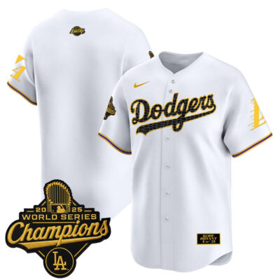 LA Dodgers 2025 World Series Champions Mamba Vapor Premier Limited Jersey - White / Team