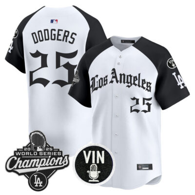 LA Dodgers 2025 World Series Champions Vapor Premier Limited Jersey - LA Gothic Edition - Alternate / #25 LA Dodgers