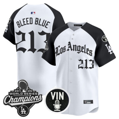 LA Dodgers 2025 World Series Champions Vapor Premier Limited Jersey - LA Gothic Edition - Alternate / Bleed Blue