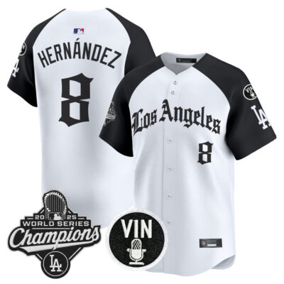 LA Dodgers 2025 World Series Champions Vapor Premier Limited Jersey - LA Gothic Edition - Alternate / Kike Hernandez