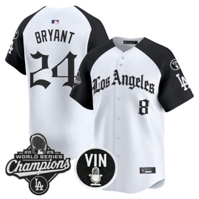 LA Dodgers 2025 World Series Champions Vapor Premier Limited Jersey - LA Gothic Edition - Alternate / Kobe Bryant