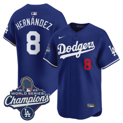 LA Dodgers 2025 World Series Champions Vapor Premier Limited Jersey - Royal / Kike Hernandez