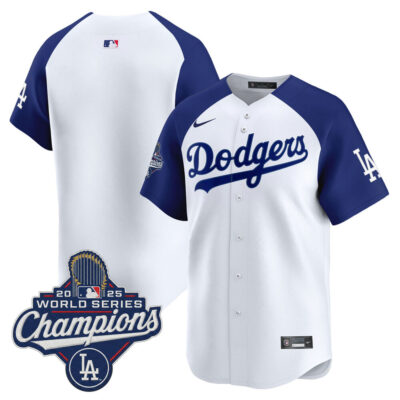 LA Dodgers 2025 World Series Champions Vapor Premier Limited Jersey - White Alternate / Team