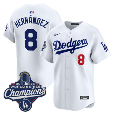 LA Dodgers 2025 World Series Champions Vapor Premier Limited Jersey - White / Kike Hernandez