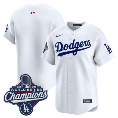 LA Dodgers 2025 World Series Champions Vapor Premier Limited Jersey - White / Team