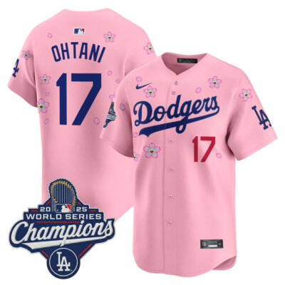 LA Dodgers 2025 World Series Champions x Tokyo Series Vapor Premier Limited Jersey - Cherry Blossom / Shohei Ohtani