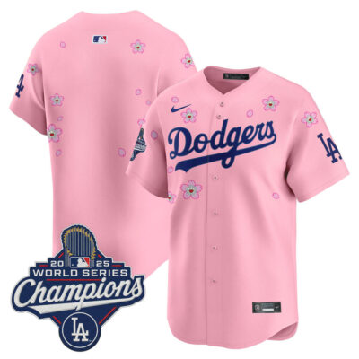 LA Dodgers 2025 World Series Champions x Tokyo Series Vapor Premier Limited Jersey - Cherry Blossom / Team