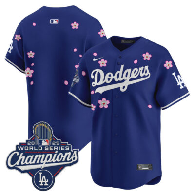 LA Dodgers 2025 World Series Champions x Tokyo Series Vapor Premier Limited Jersey - Royal / Team
